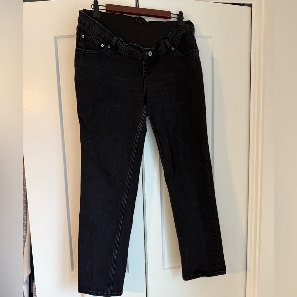 Abercrombie & Fitch Black Straight Leg Jeans